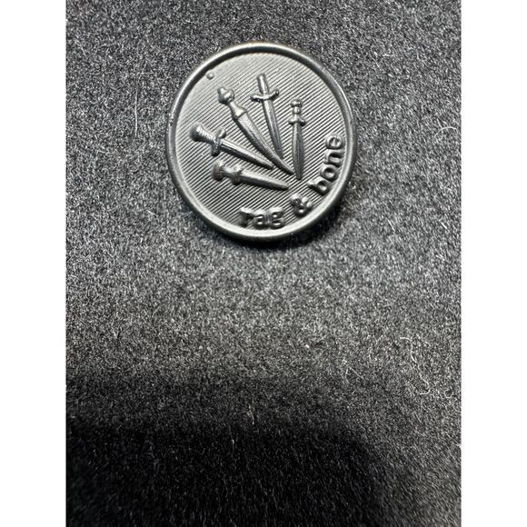 Rag & Bone Wool Leather Peacoat Black Structured Peacoat Size M Made In USA - Picture 8 of 12